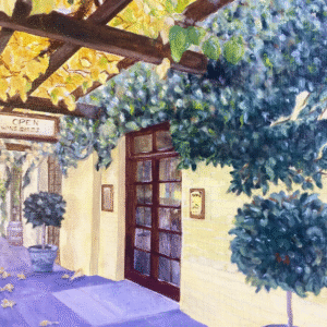 Yalumba Cellar Door oil painting