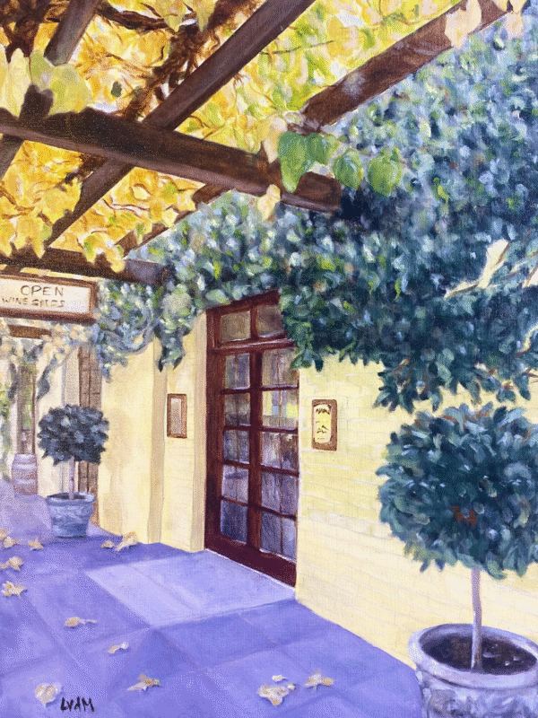 Yalumba Cellar Door oil painting